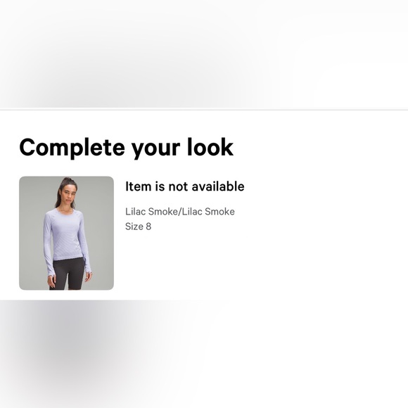 Lululemon Swiftly Tech Long-Sleeve Shirt 2.0 * Race Length, Lilac Smoke, Size 8 - Picture 6 of 9